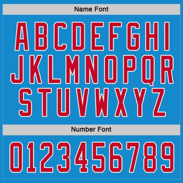 Custom Blue Red-White Hockey Jersey