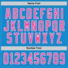 Custom Blue Pink-White Hockey Jersey