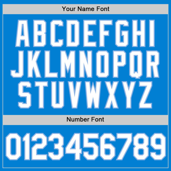 Custom Blue White-Light Blue Performance T-Shirt