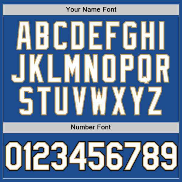 Custom Blue Old Gold-Black Authentic Throwback Baseball Jersey