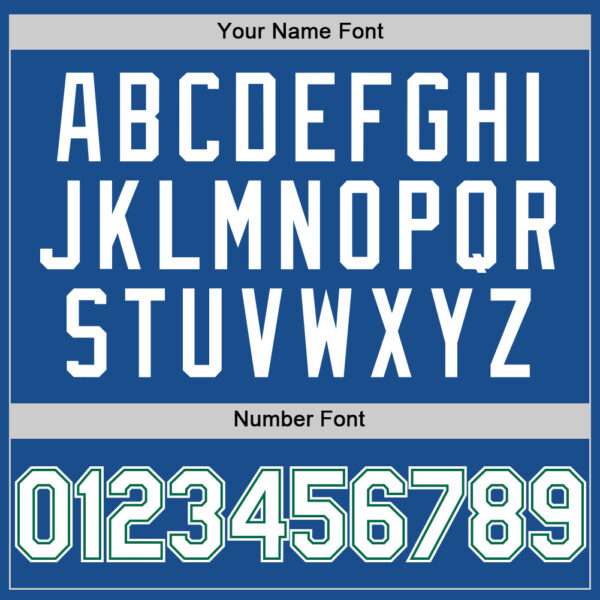 Custom Blue White-Kelly Green Mesh Authentic Throwback Baseball Jersey