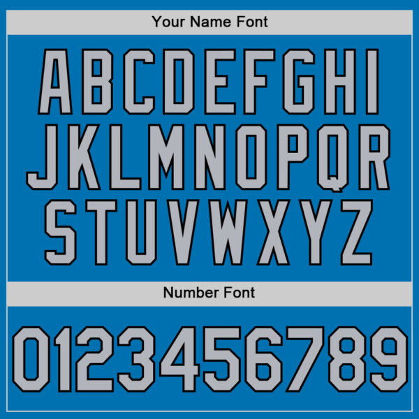 Custom Blue Gray-Black Authentic Baseball Jersey