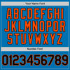 Custom Blue Black-Orange Authentic Baseball Jersey