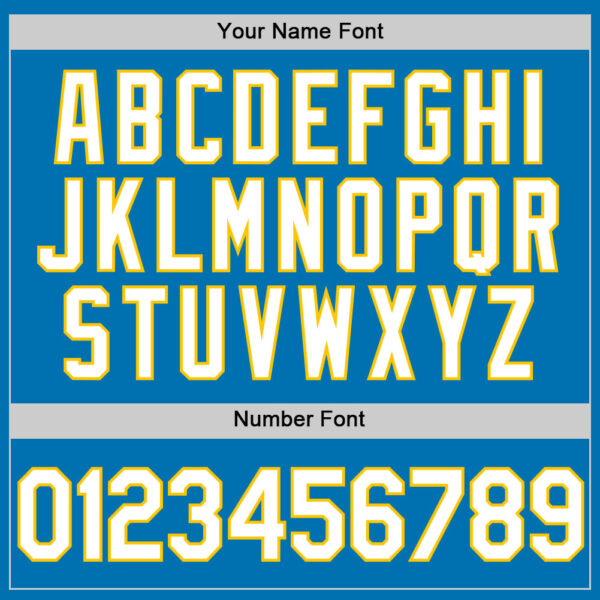 Custom Blue White-Yellow Authentic Baseball Jersey