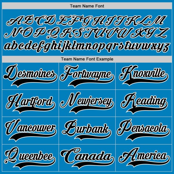 Custom Blue Black-White Hockey Lace Neck Jersey