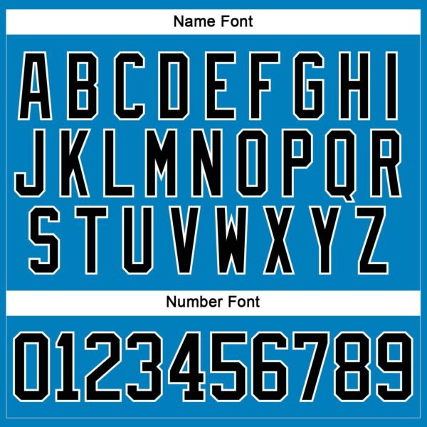 Custom Blue Black-White Hockey Lace Neck Jersey