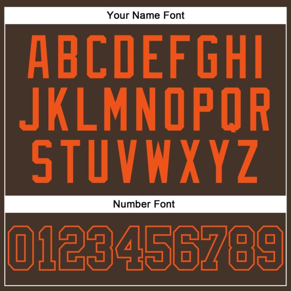 Custom Brown Brown-Orange Authentic Baseball Jersey