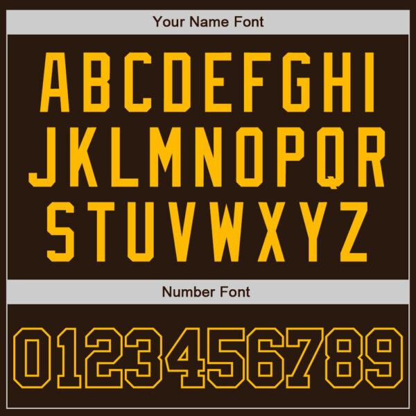 Custom Brown Brown-Gold Authentic Baseball Jersey