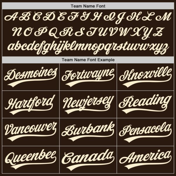 Custom Brown Cream-Gold Authentic Baseball Jersey