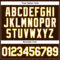 Custom Brown White Pinstripe Yellow Authentic Baseball Jersey