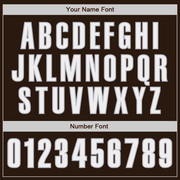 Custom Brown White-Gray Authentic Baseball Jersey