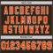 Brown0175-3 Custom Brown Orange-White Mesh Authentic Throwback Football Jersey