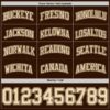 Custom Brown Cream Authentic Basketball Jersey