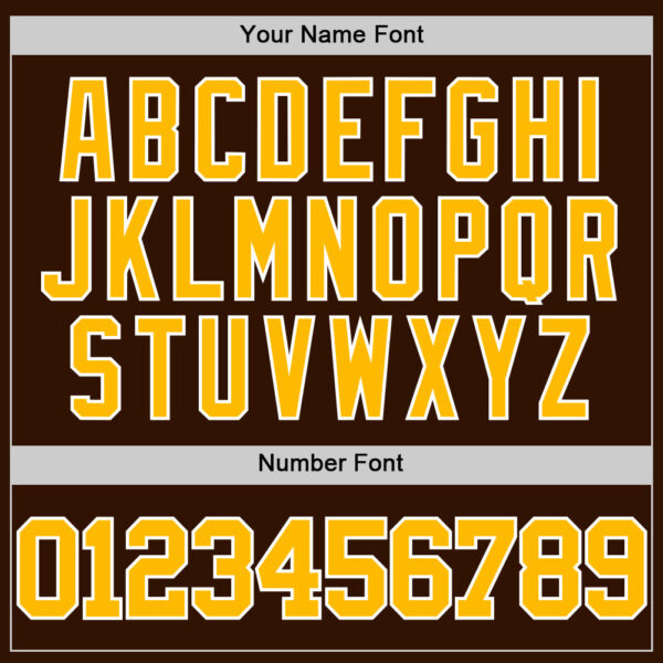 Custom Brown Gold-White Authentic Basketball Jersey