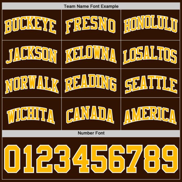 Custom Brown Gold-White Authentic Basketball Jersey