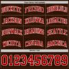 Custom Brown Red-White Authentic Basketball Jersey