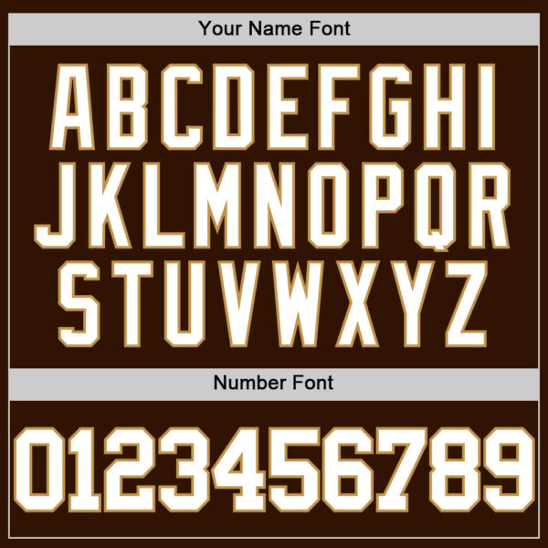 Custom Brown White-Old Gold Authentic Basketball Jersey