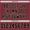Custom Burgundy Black-Cream Mesh Authentic Football Jersey