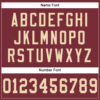 Custom Burgundy Cream Mesh Authentic Football Jersey