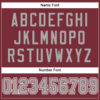Custom Burgundy Gray-White Mesh Authentic Football Jersey