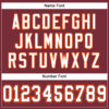 Custom Burgundy White-Orange Mesh Authentic Football Jersey