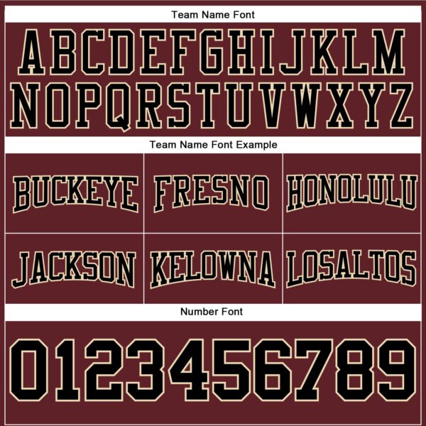 Custom Stitched Burgundy Black-Cream Football Pullover Sweatshirt Hoodie