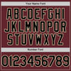 Custom Burgundy Black-Cream Performance T-Shirt