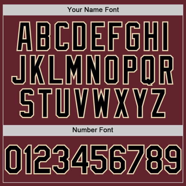 Custom Burgundy Black-Cream Performance T-Shirt