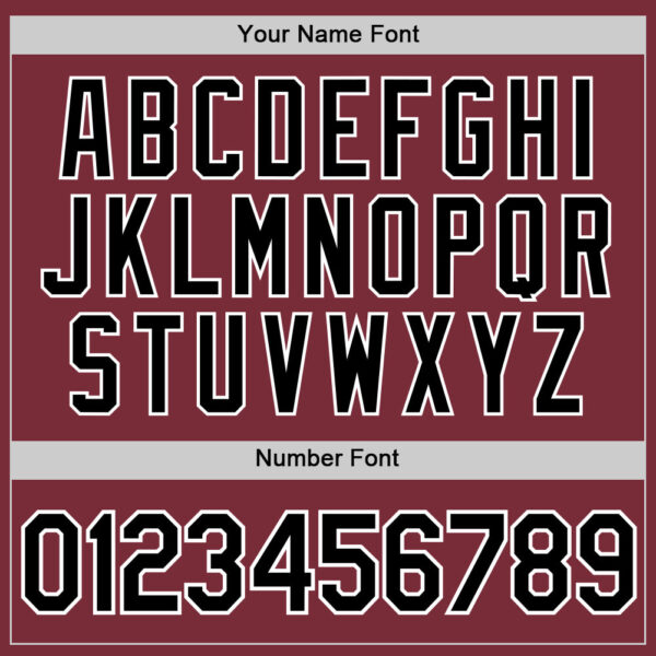 Custom Burgundy Black-White Authentic Baseball Jersey