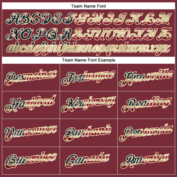 Custom Burgundy Vintage USA Flag-City Cream Performance T-Shirt