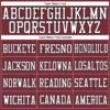 Custom Burgundy White-Black Mesh Authentic Football Jersey