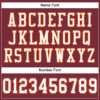 Custom Burgundy White-Orange Mesh Authentic Football Jersey