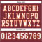 Burgundy0096-3 Custom Burgundy White-Orange Mesh Authentic Football Jersey