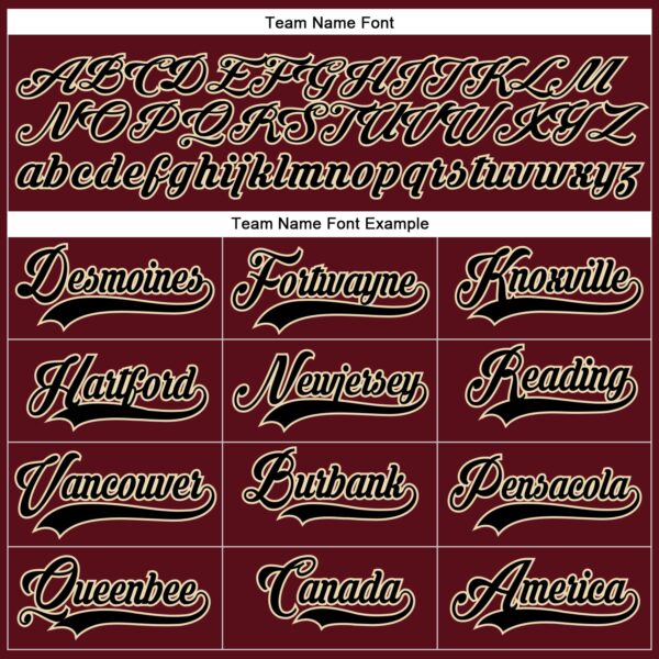 Custom Burgundy Black-City Cream Hockey Lace Neck Jersey