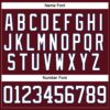 Custom Burgundy White-Navy Hockey Lace Neck Jersey
