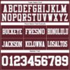 Custom Burgundy White-Gray Authentic Football Jersey