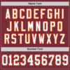 Custom Burgundy White-Orange Mesh Authentic Throwback Football Jersey