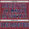 Burgundy0155-3 Custom Burgundy Navy-White Mesh Authentic Throwback Football Jersey