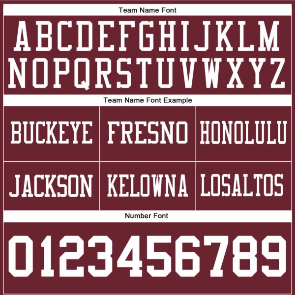 Custom Burgundy White Authentic Football Jersey
