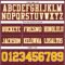 Burgundy0192-3 Custom Burgundy Gold-White Authentic Football Jersey