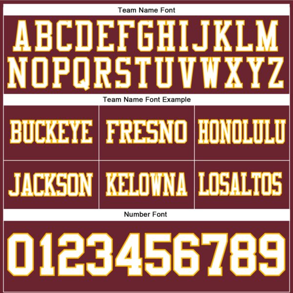Custom Burgundy White-Gold Authentic Football Jersey