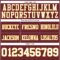 Burgundy0193-3 Custom Burgundy White-Gold Authentic Football Jersey
