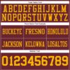 Custom Burgundy Gold Authentic Football Jersey