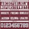Burgundy0197-3 Custom Burgundy Gray-White Authentic Football Jersey