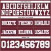 Burgundy0198-3 Custom Burgundy White-Gray Authentic Football Jersey