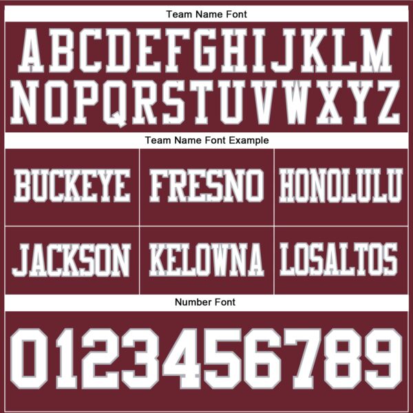 Burgundy0198-3 Custom Burgundy White-Gray Authentic Football Jersey