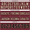 Custom Burgundy Black-Cream Authentic Football Jersey