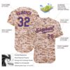 Custom Camo Royal-Orange Authentic Salute To Service Baseball Jersey