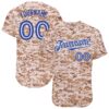 Custom Camo Royal-White Authentic Salute To Service Baseball Jersey