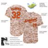 Custom Camo Orange-Black Authentic Salute To Service Baseball Jersey